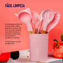 Kit 12 Utensílios de Cozinha em Silicone